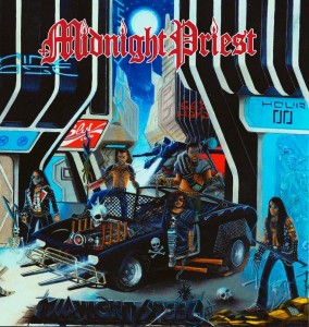 MIDNIGHT PRIEST - "Midnight Steel" 2014 LP (Slaney Records)